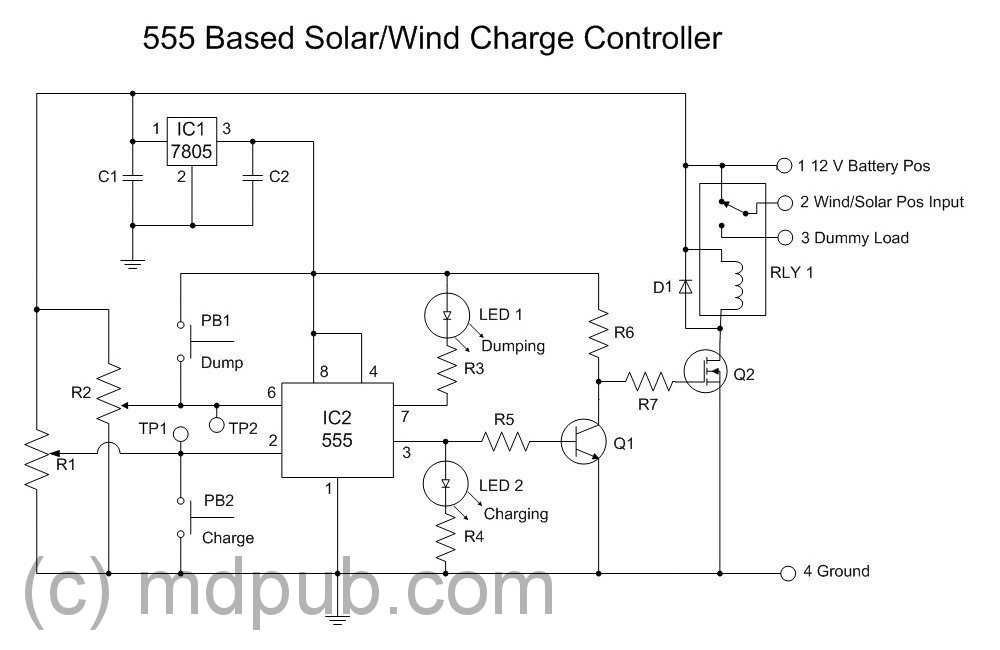 Solar Charge Controller Schematic