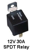 12V 30A SPDT Automotive Style Relay.