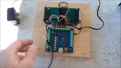 The USB to Parallel converter.