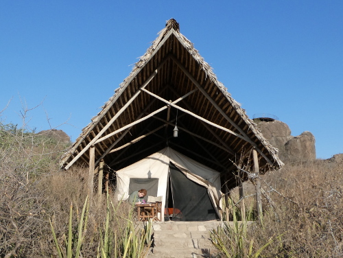 Our tent at Olduvai Camp.