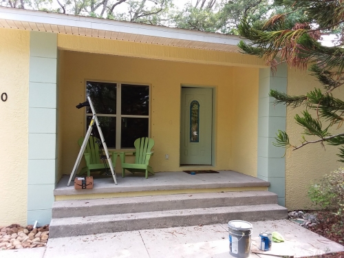 The finished front porch.