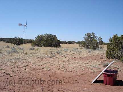 Wind turbine and solar panel working together