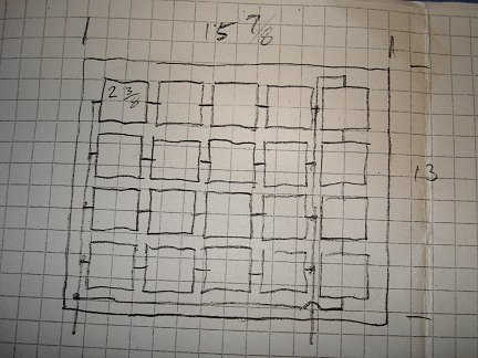 the plan for half of the folding solar panel