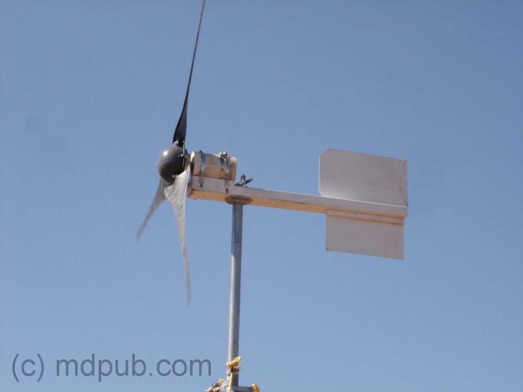 have made another modification to my home-built wind turbine. I have 