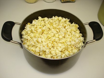 a bowl full of popcorn