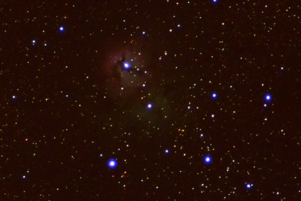 A photo of the Trifid Nebula from my Arizona property.