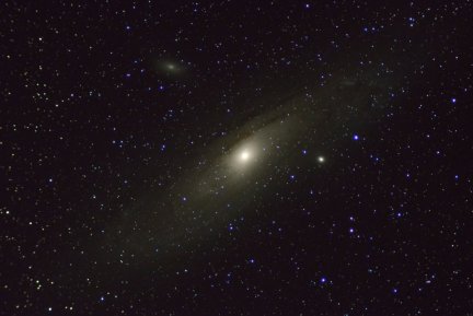 A photo of The Great Andromeda Galaxy taken on my Arizona property.