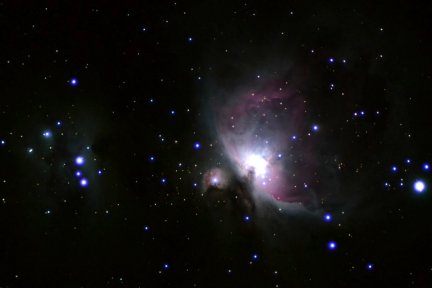 A photo of the Great Orion Nebula taken from my Arizona property.