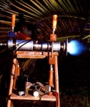 A home-built jet engine made from junkyard parts