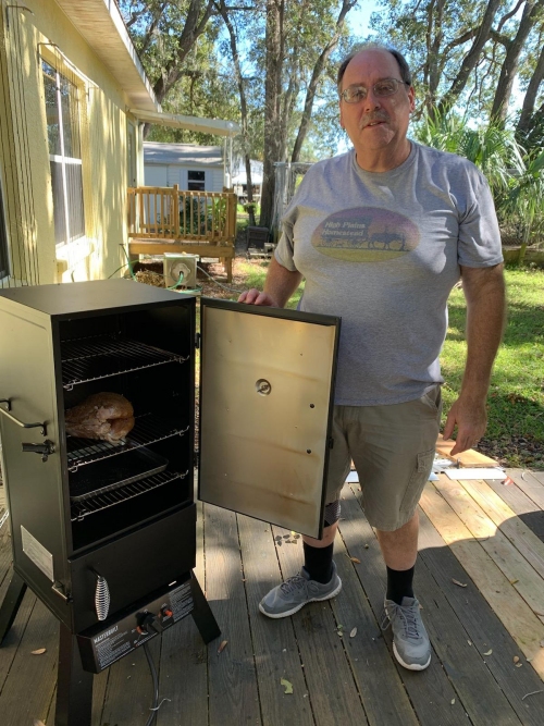 The first run of my new smoker.