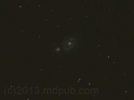 A photo of M51.