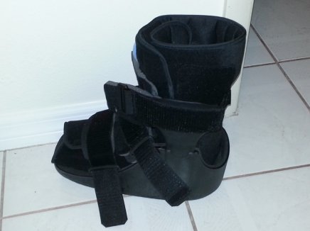 My orthopedic boot.