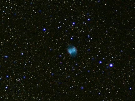 The Dumbbell Nebula.