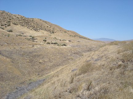 Standing on the San Andreas Fault.