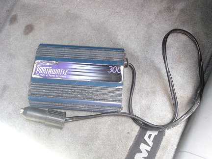 A cheap AC inverter I bought at a yard sale