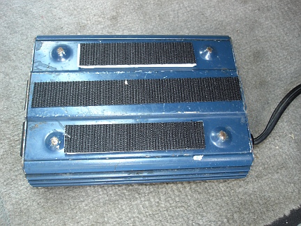 An AC inverter with velcro mounted