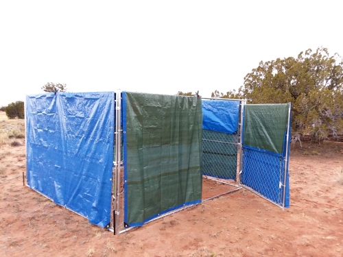 An enclosure to protect my telescope from the wind.