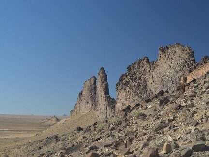 Looking south along the big dike.