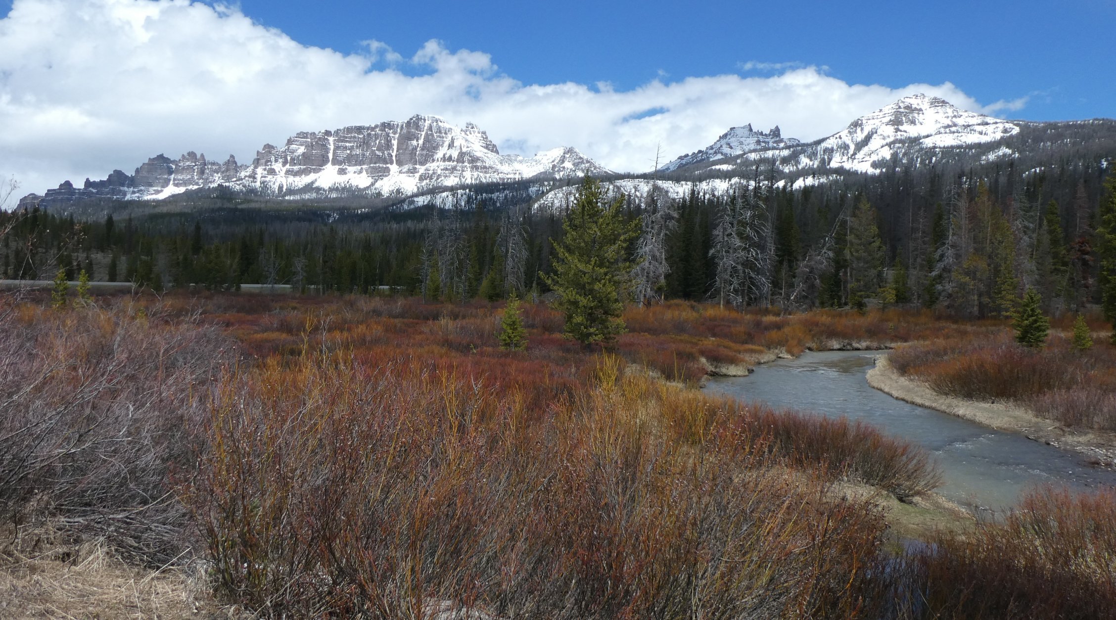 Snowy Wind River Mountains.