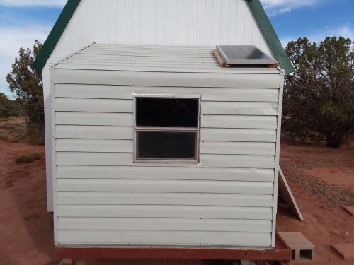 A new window for the shower room.