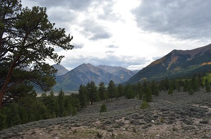 The mountains above Twin Lakes, Colorado