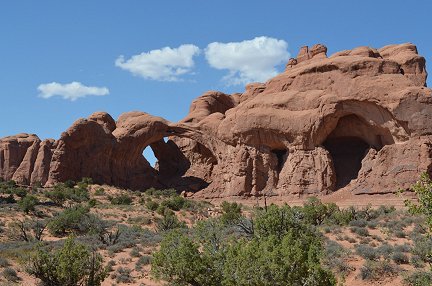 Double Arch in Arches National Park.