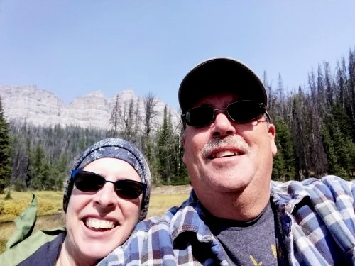 A selfie at Wind River Lake.