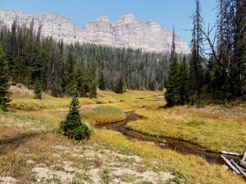 The valley above Wind River Lake.