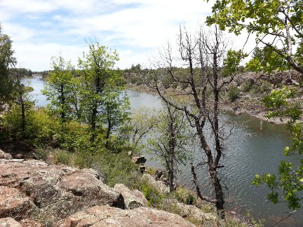 The canyon at Fool Hollow State Park in Arizona.