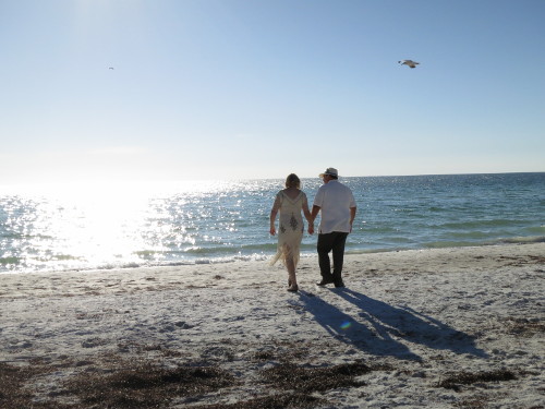 A walk on the beach.