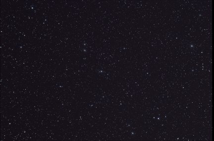 A wide angle view of the Virgo Galaxy Cluster.