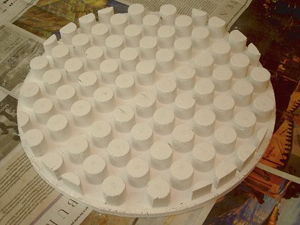 The plaster back mold.