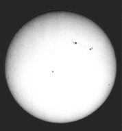 Full sun photo with sunspots #1