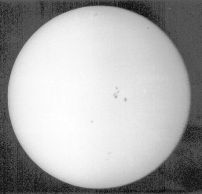 Full sun photo with sunspots #3