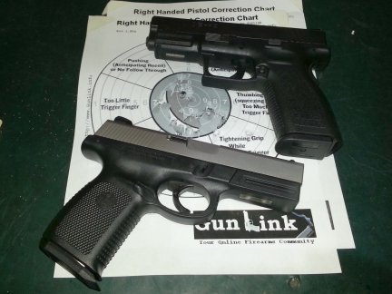 Two of Alan's 40 caliber semi-auto pistols.