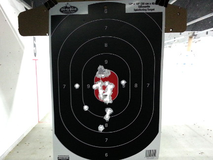 Shooting with my new Ruger SR45 pistol.