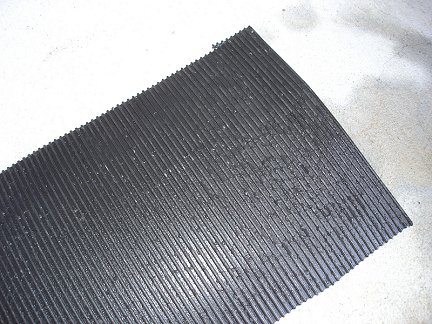 The ribbed ruber matting