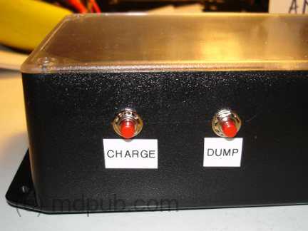 The charge and dump buttons.
