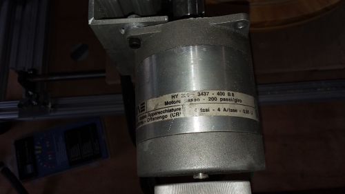 A close-up of one of the motors.