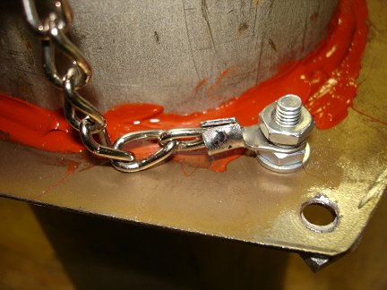 How the chains are attached.