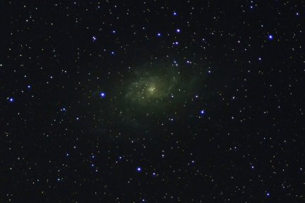 A photo of the galaxy M33 from my Arizona property.