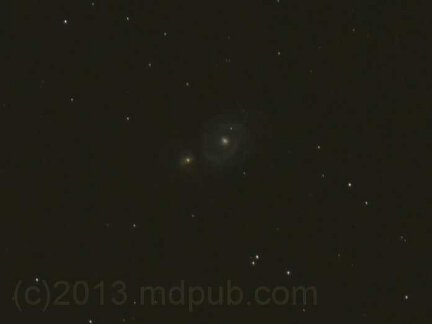 A photo of M51.