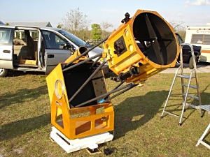 A 17.5in. f/4.5 Dobsonian telescope