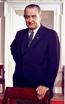 Photo of Lyndon B. Johnson.